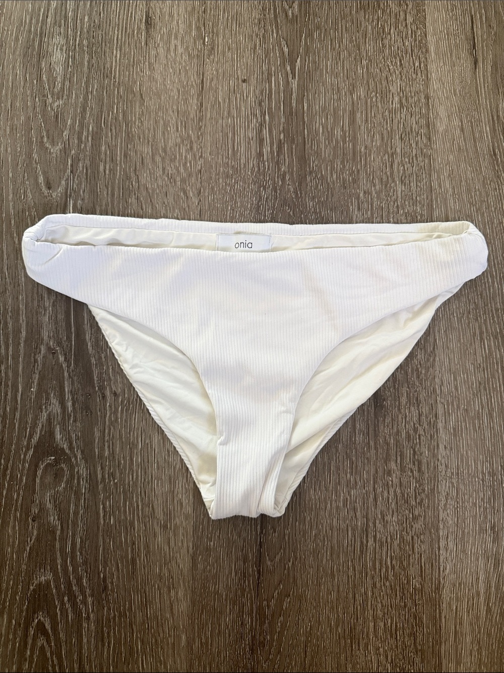 Onia white bikini bottom, size medium